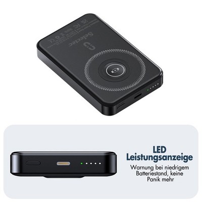 Powerbank USB-C 20000mAh 20W Ladegerät Power Bank Magnetisch Wireless Charger