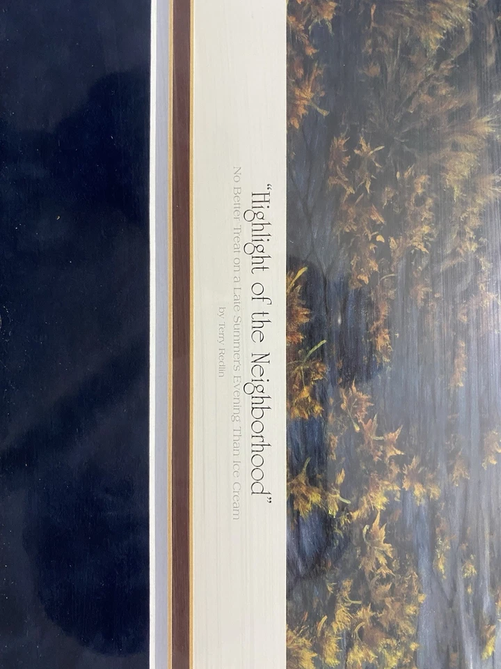 Impresión enmarcada Terry Redlin Highlight of the Neighborhood Foto 3 de 4