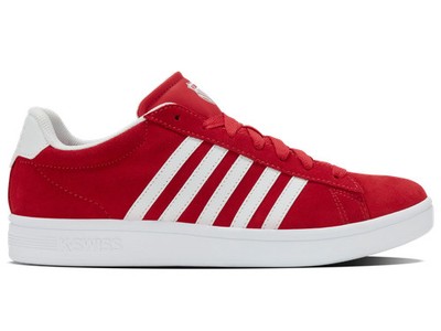 K-Swiss COURT TIEBRK II SDE Herren Rot Sneakers Sportschuhe Outdoor 09492-682-M