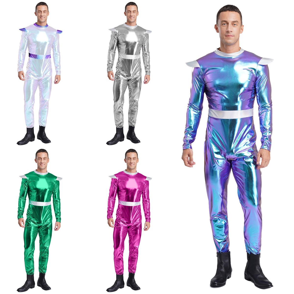 rainbow hologram space rave festival sunglass goggles space cosmic robot costume S25d7075334154217847e84de51e09  main image 3