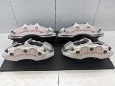 2006-2013 Corvette Z06 Brake Calipers Silver Set C6 Brakes 17k Miles