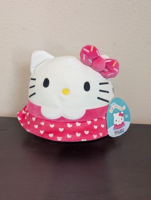 Squishmallows Hello Kitty Sanrio Pink & White Heart Dress 7-8'' Plush