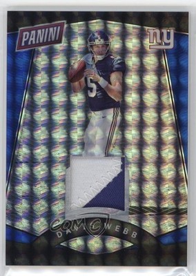 2017 National Convention Blue Mosaic Prizm Relics 25/25 Davis Webb Rookie RC 4m4