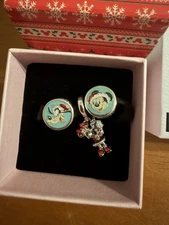 2025 PANDORA DISNEY PARKS CHRISTMAS 3 CHARM SET