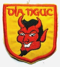 Smiling Horned Red Devil - Patch - ARVN - HELL Patch - Dia Nguc - Vietnam War