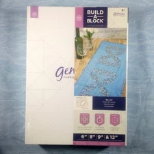 Crafters Companion Gemini Build A Block Fabric Cutting Dies - Bay Leaf (6pc)