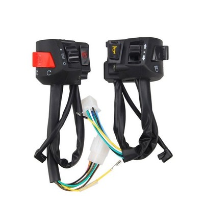 22mm 7/8'' Motorcycle Left&Right Handlebar Horn Indicator Light Horn Control Switch