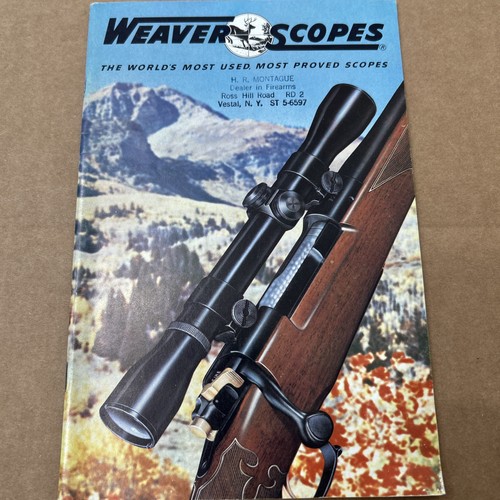 1965 WEAVER RIFLE SCOPE GUIDE
