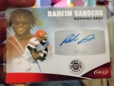 Sage 2025 Rahiem Sanders Auto Autograph A-LL Card USC LA Chargers 