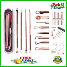 Multifunctional Stainless Steel Pimple Extractor Set with Carrying Case