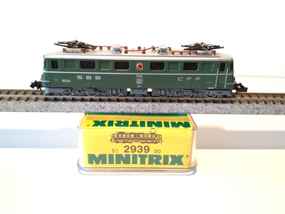 ELECTRIC LOCOMOTIVE AE 6/6 11414 SWITZERLAND (SBB) ERA IV MINITRIX 51 2939 00 (G048