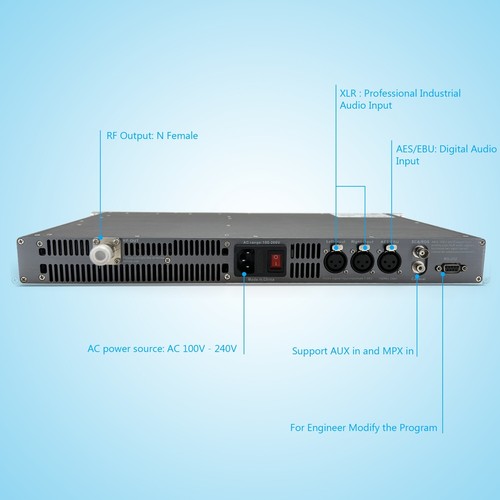 FMUSER 100w 150w fm transmitter for radio broadcast remotely monitor equipment - Zdjęcie 9 z 10