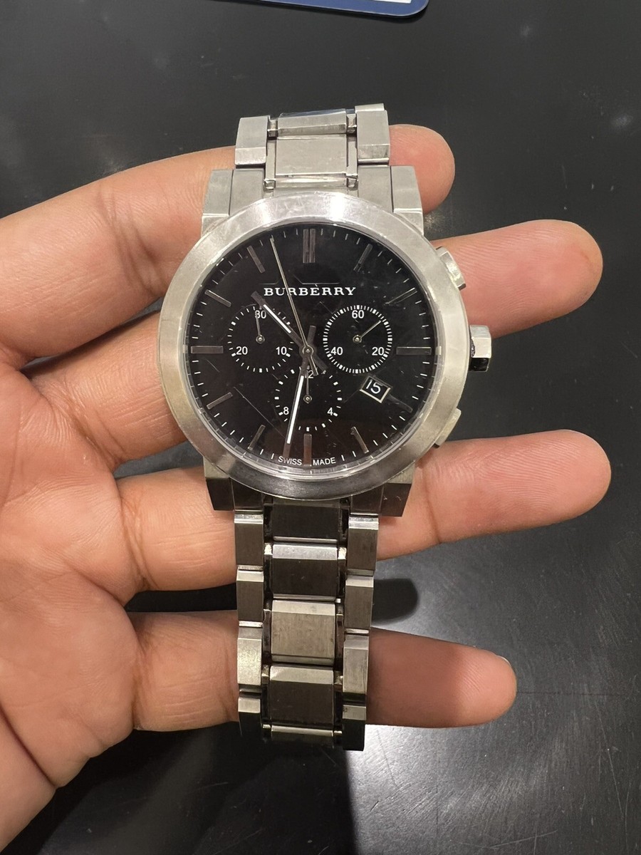 Burberry The City Chronograph Men's Wristwatch - SIlver