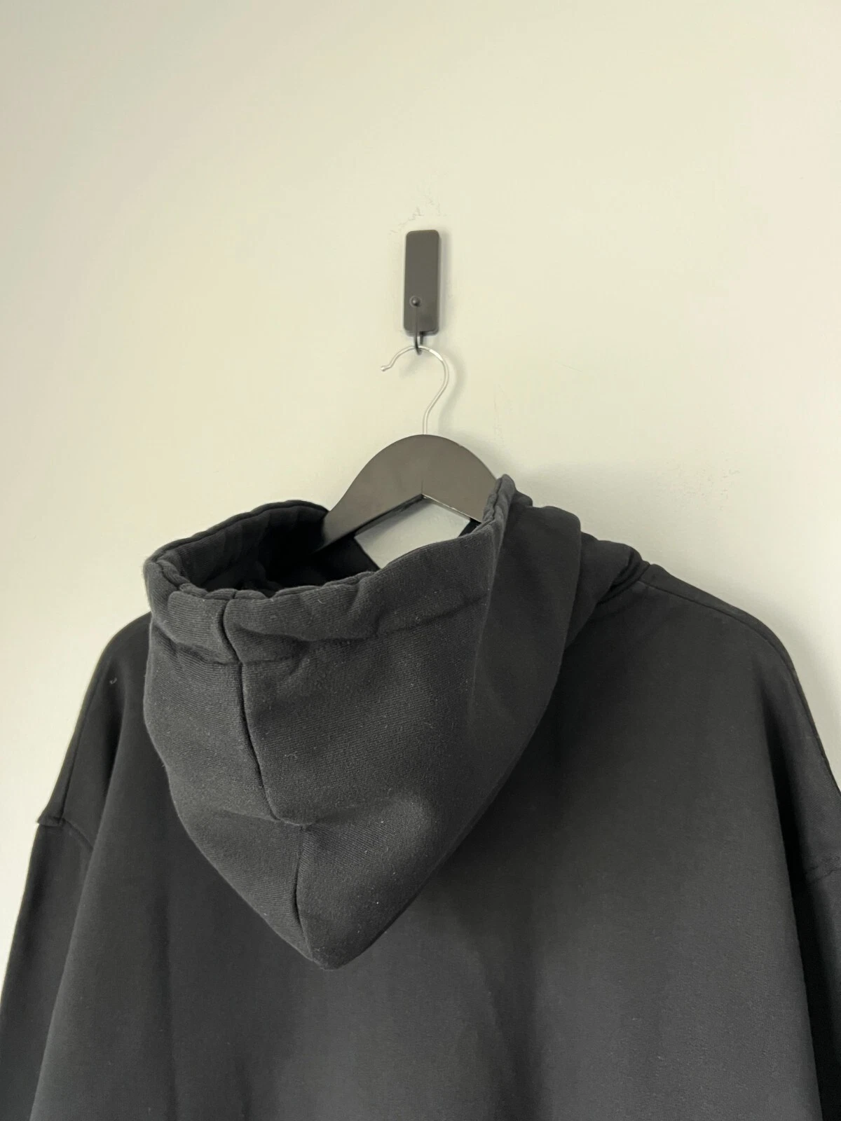 Felpa con cappuccio 1017 Alyx 9SM stampa logo trattato Taglia Large Nera Made in Italy