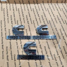 2006-2012 Dodge Ram 2500 / 3500 Cummins Turbo Diesel Emblems (Set Of 3) USED OEM