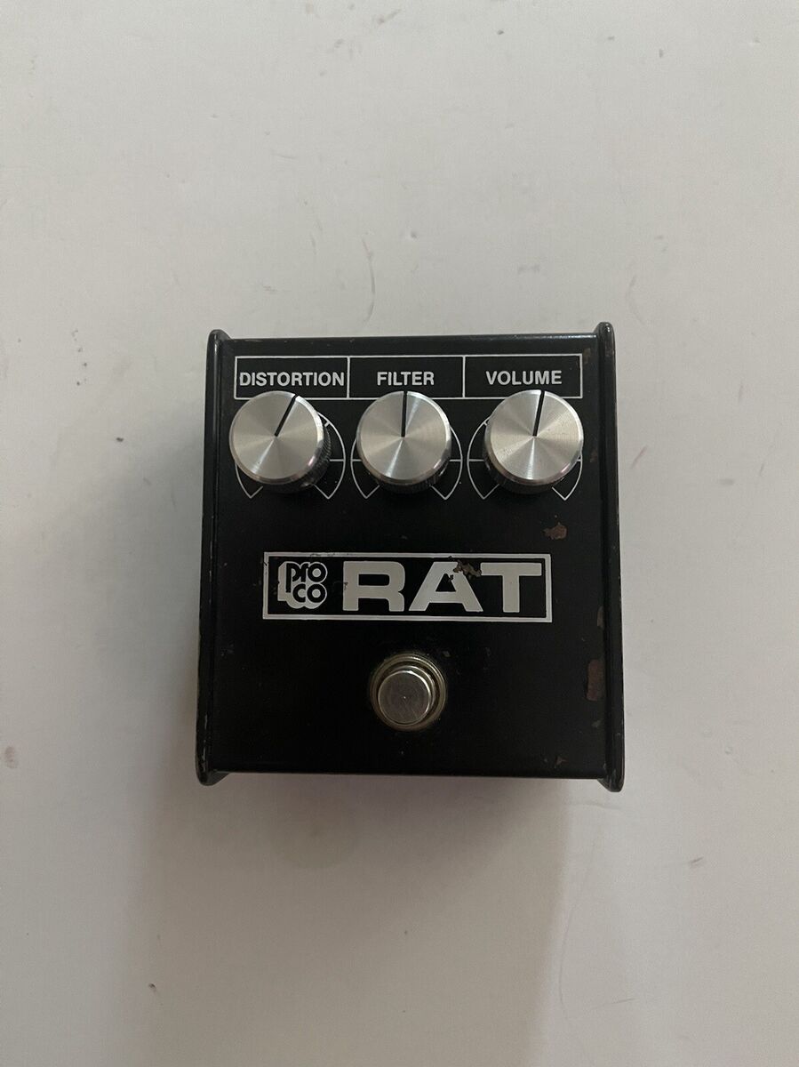 ProCo Rat Blackface Distortion Vintage 1986 LM308 Guitar ProCo Rat Blackface Distortion Vintage 1986 LM308 Guitar