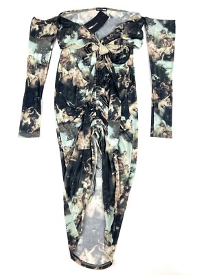 Womens Guardian Angel Print Mesh Bodycon Mini Dress Size Medium NWT | eBay