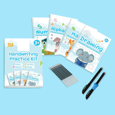 Wiederverwendbares gerilltes Handschriftübungsset für Kinder Handschreibbuch