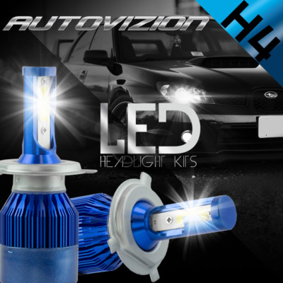 CREE COB H4 9003 HB2 LED Headlight Kit Hi-Lo 488W 48800LM Car White Lamp Bulbs