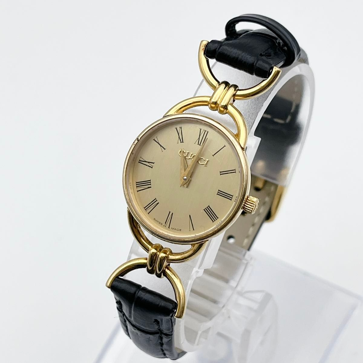 グッチ　6000.2.L　腕時計　レディース　ビンテージ　クオーツ　２２㎜ Vintage GUCCI 6000.2.L Gold Roman Quartz Ladies Watch From JAPAN