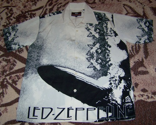 led zeppelin button down shirt