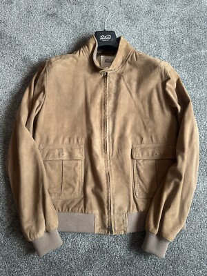 Valstar - Tan Suede Bomber Jacket - Size IT54 (US44)