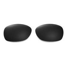 Walleva Black Polarized Replacement Lenses For Ray-Ban Wayfarer RB2132 52mm