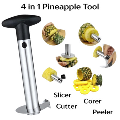 Pineapple Corer Slicer Apple Corer Fruit Cutter Tool Set Stainless Steel NEW