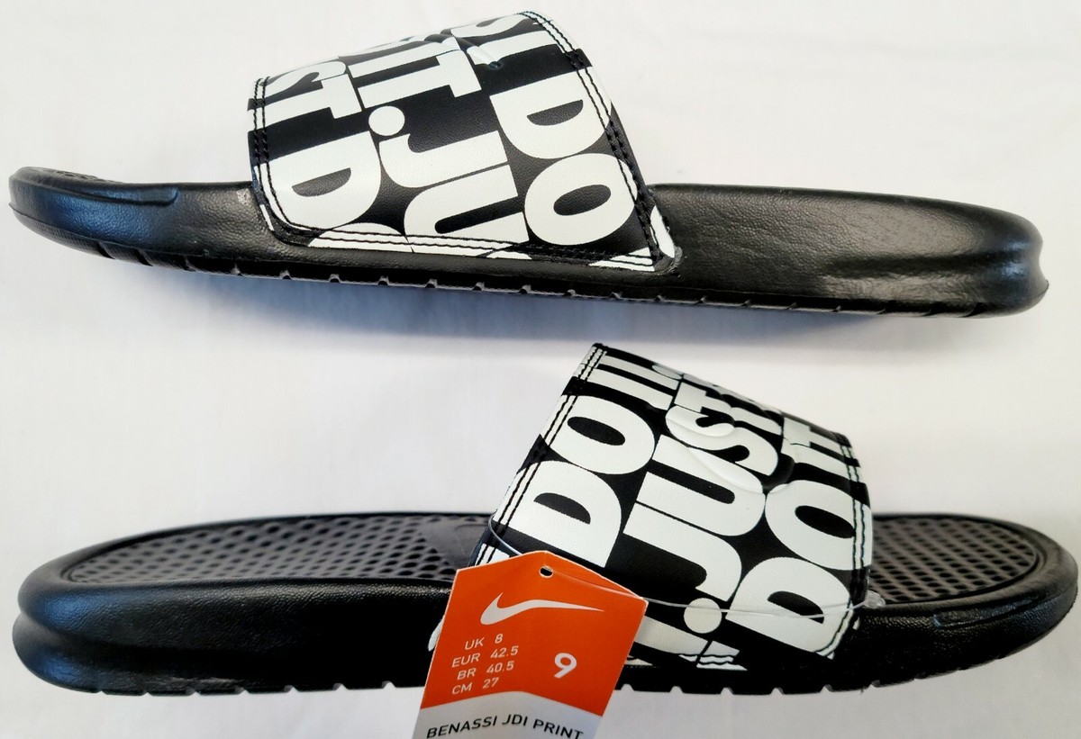 A- Nike Benassi JDI Print Slides Mens 10 Black White Splatter Marble 631261-100 Nike Benassi JDI Print Men main image 3