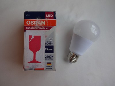 OSRAM PARATHOM Classic a Adv. 9w Very Warm White Frosted E27  
