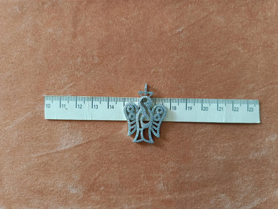 ROBERTO GIANNOTTI ANGELO IN ARGENTO 925 CON ZIRCONI GIA139 - Immagine 2 di 4