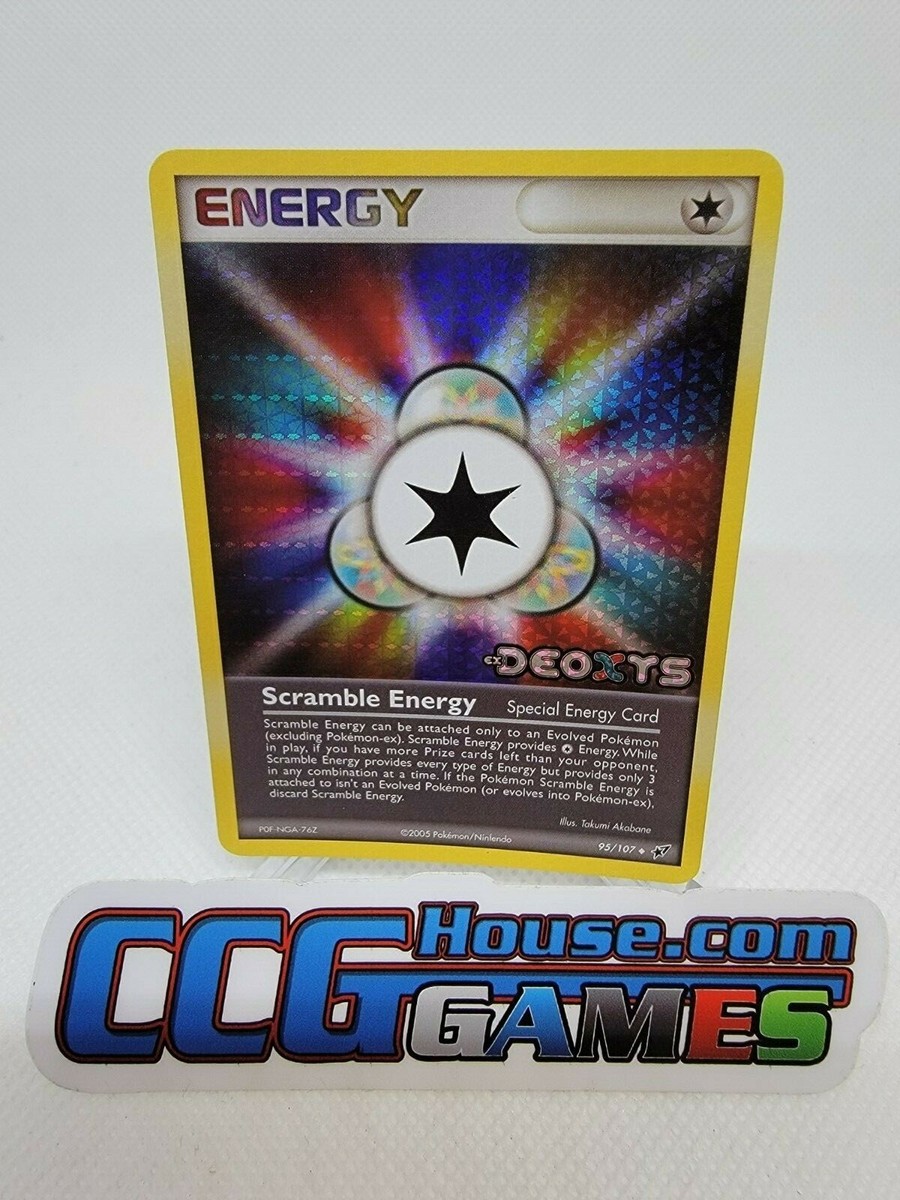 Scramble Energy 特別エネルギーカード 95/107　海外版 Pokemon Scramble Energy EX Deoxys 95/107 Holo Foil Stamped PSA/BGS
