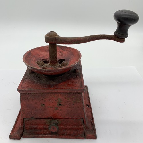 cast iron antique coffee grinder