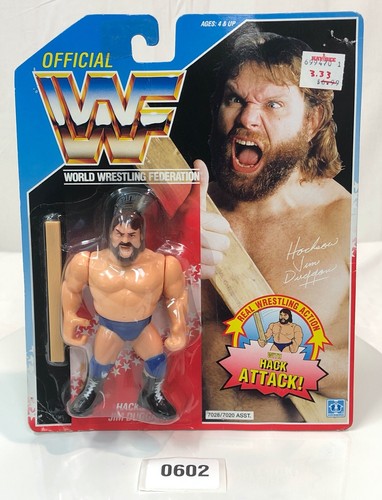 WWF wwe Vintage Hasbro Wrestler Hacksaw Jim Duggan...