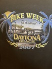 Vintage '07 Harley Davidson Daytona Beach Bike Week T Shirt Adult XL Black