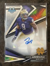 2022 Bowman University Best Justin Ademilola Prospect Autograph Auto #BA-JUA