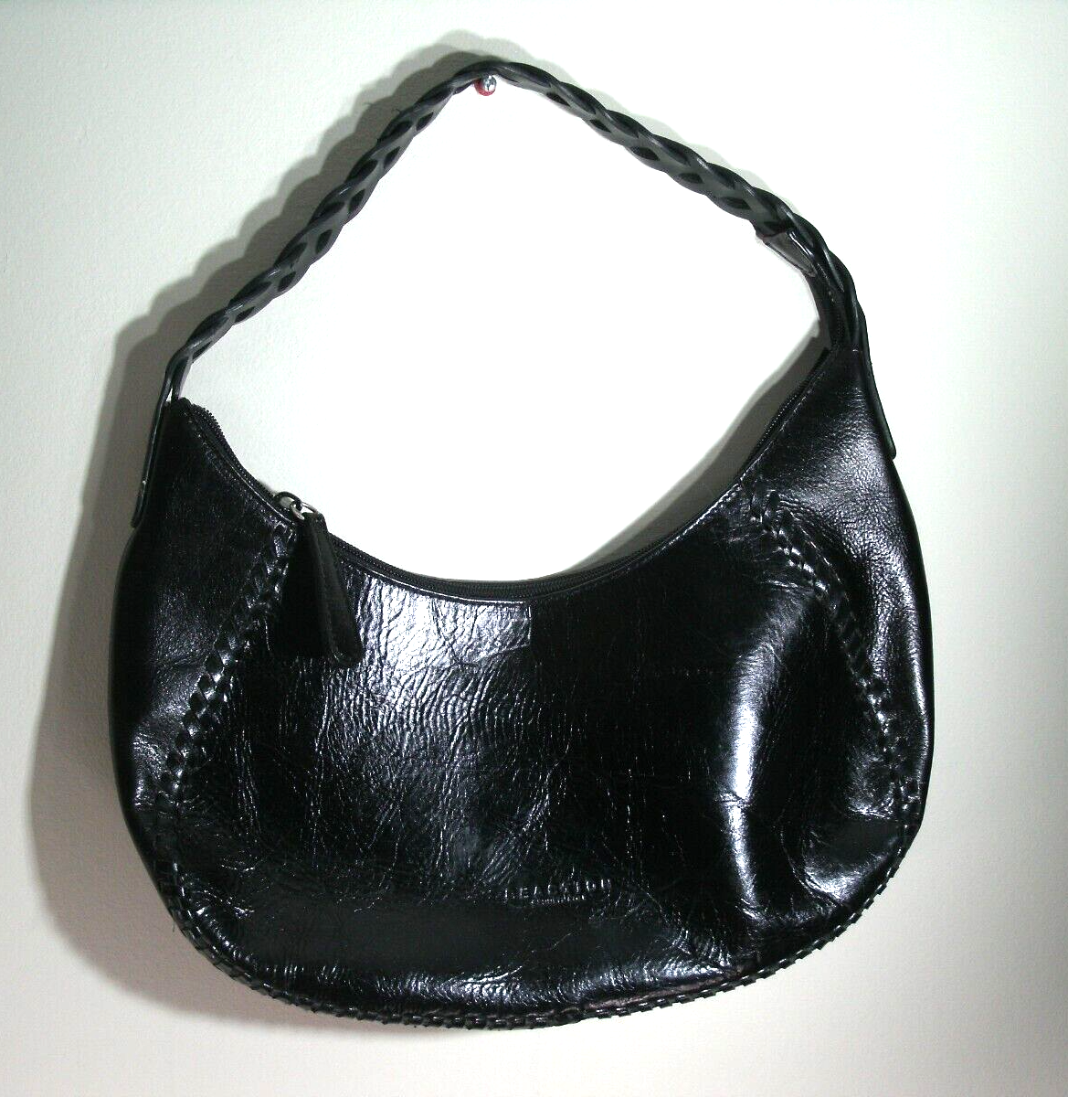 Kenneth Cole Reaction Black Leather Purse Shoulder Bag | eBay display picture 3