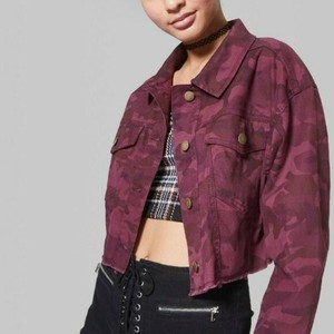 oversized camo denim jacket
