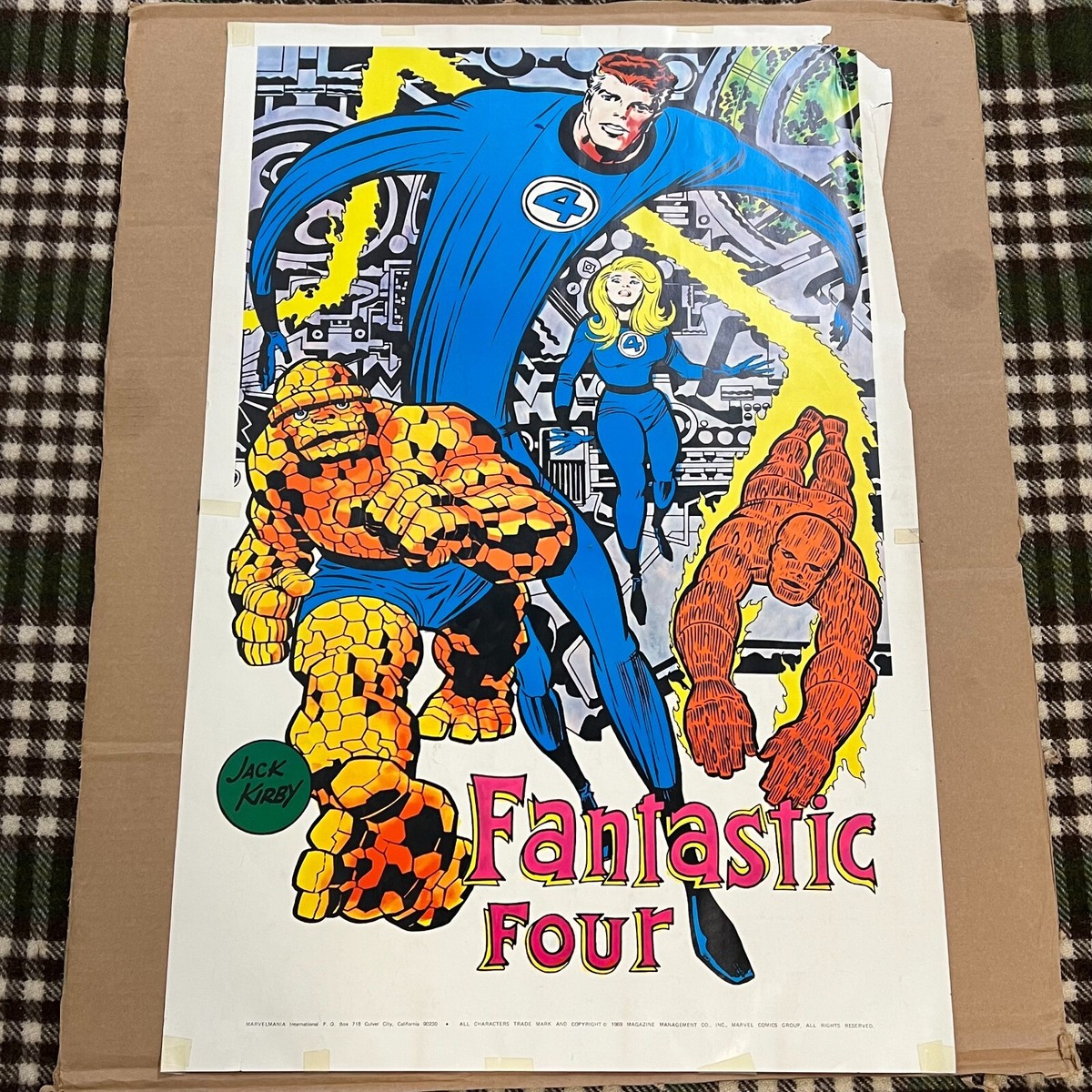 Vintage 1969 Fantastic Four Marvelmania Marvel Comics Jack Kirby