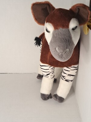 Wild Republic OKAPI 13'' Plush Stuffed Animal Cuddlekins Exotic Eco-Friendly 