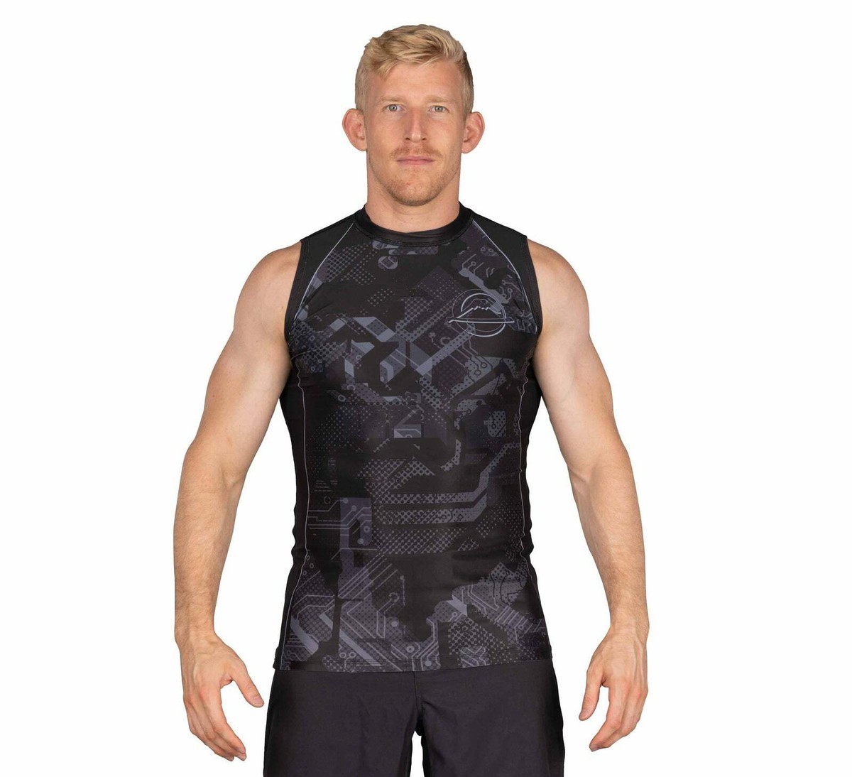 MMA×RYOGEN Racing Sleeve-less Fuji Matrix Sleeveless Sleeve Less MMA BJJ Jiu Jitsu Rashguard