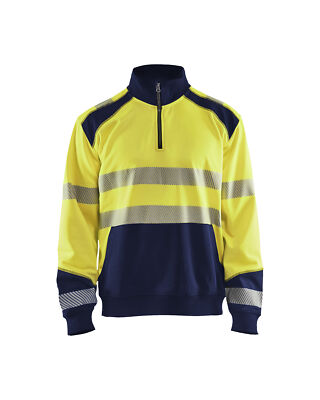 Blakläder High Vis Sweatshirt Half-Zip  3556 2528 in zwei Farben