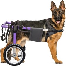 USED Dog Wheelchair For Back Legs Lightweight Aluminum Alloy For 88.1-132.2 Lbs