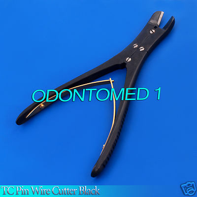 TC Pin Wire Cutter Black Double Action CNS 7'' Orthopedic Surgical Instruments 