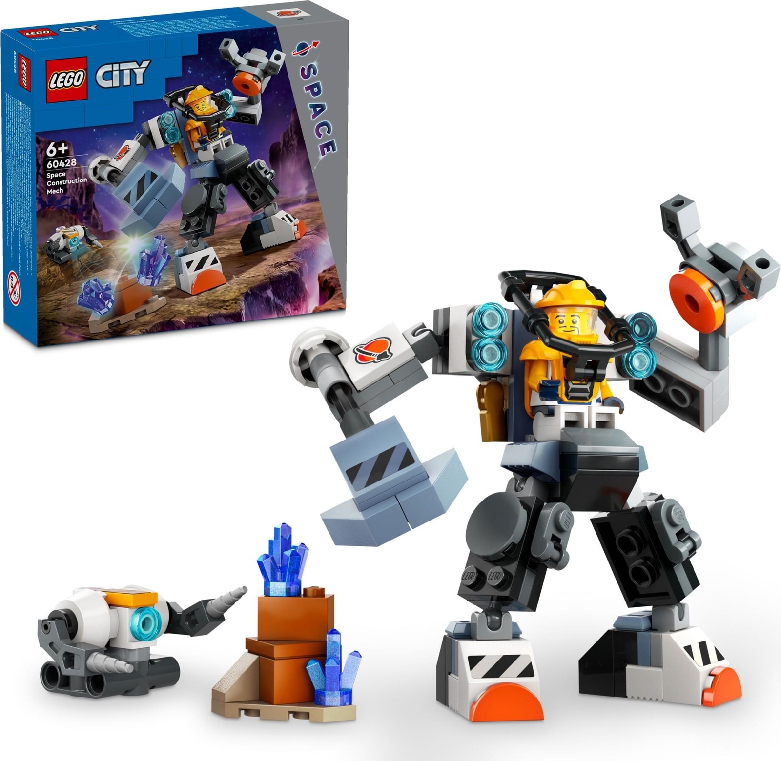 Merchandising Lego: 60428 - City Space - Mech Di Costruzione Spaziale