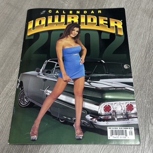 2002 LOWRIDER MAGAZINE CALENDAR - GOOD COND Vtg *Rare* - Cars & Girls JD