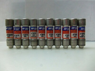 New Lot Ferraz ATQR10 ATQR 10 Amp Fuses Class CC FNQ-R-10 600 Volts