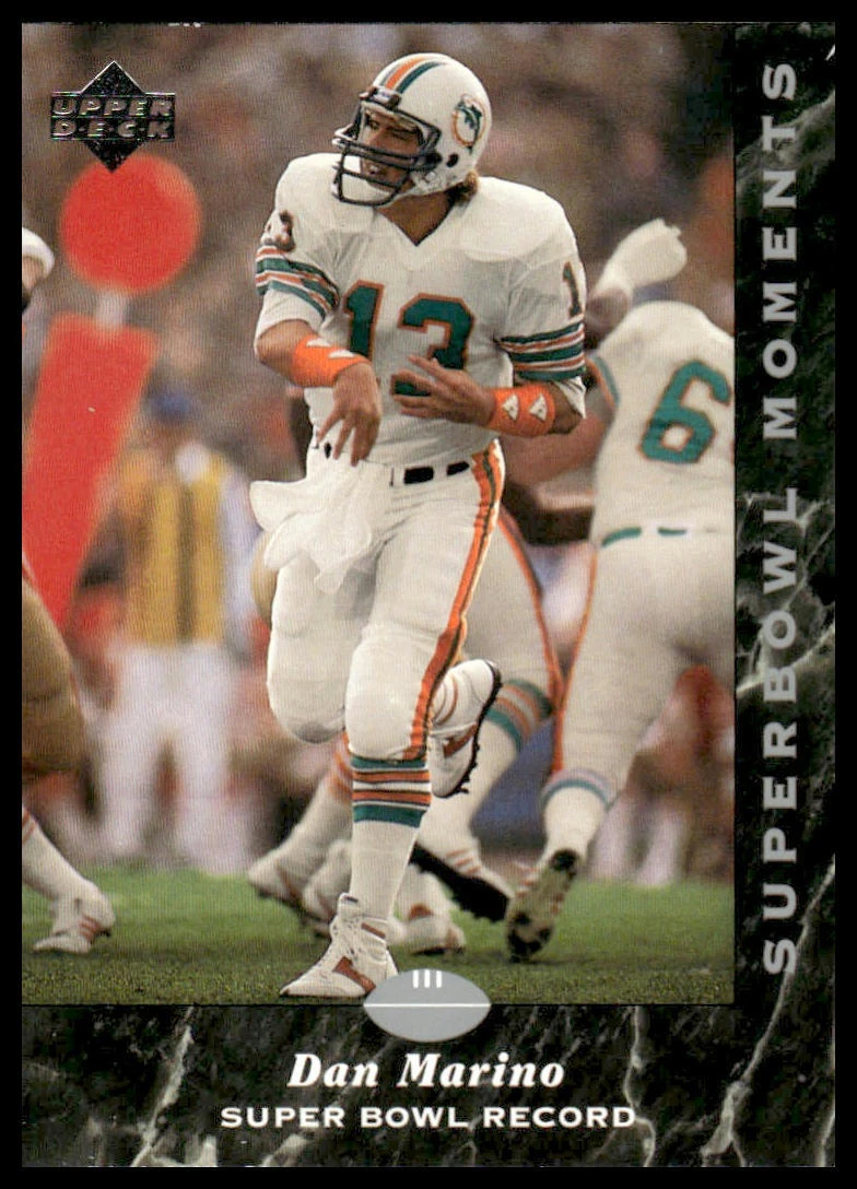 1993 Upper Deck NFL Experience #10 Dan Marino Super Bowl Moments Dolphins