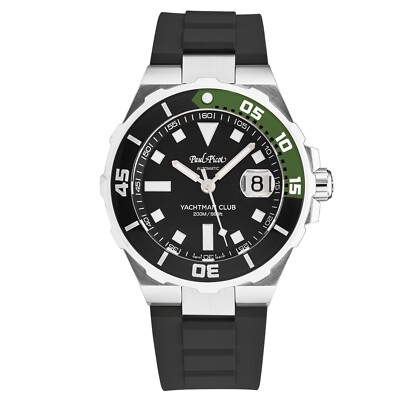 Paul Picot Men's 'Yachtman Club' Black Dial Automatic Watch P1251NV.SG.3614CM001