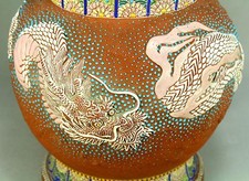 陶瓷古董原始1850-1899 年日本花瓶| eBay